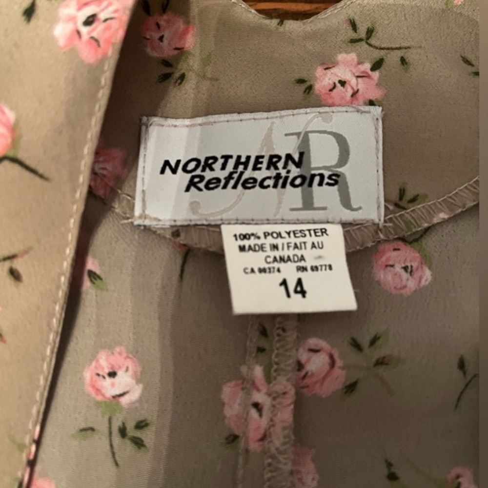 Northern Reflections Green Floral Dress - Picture 4 of 4